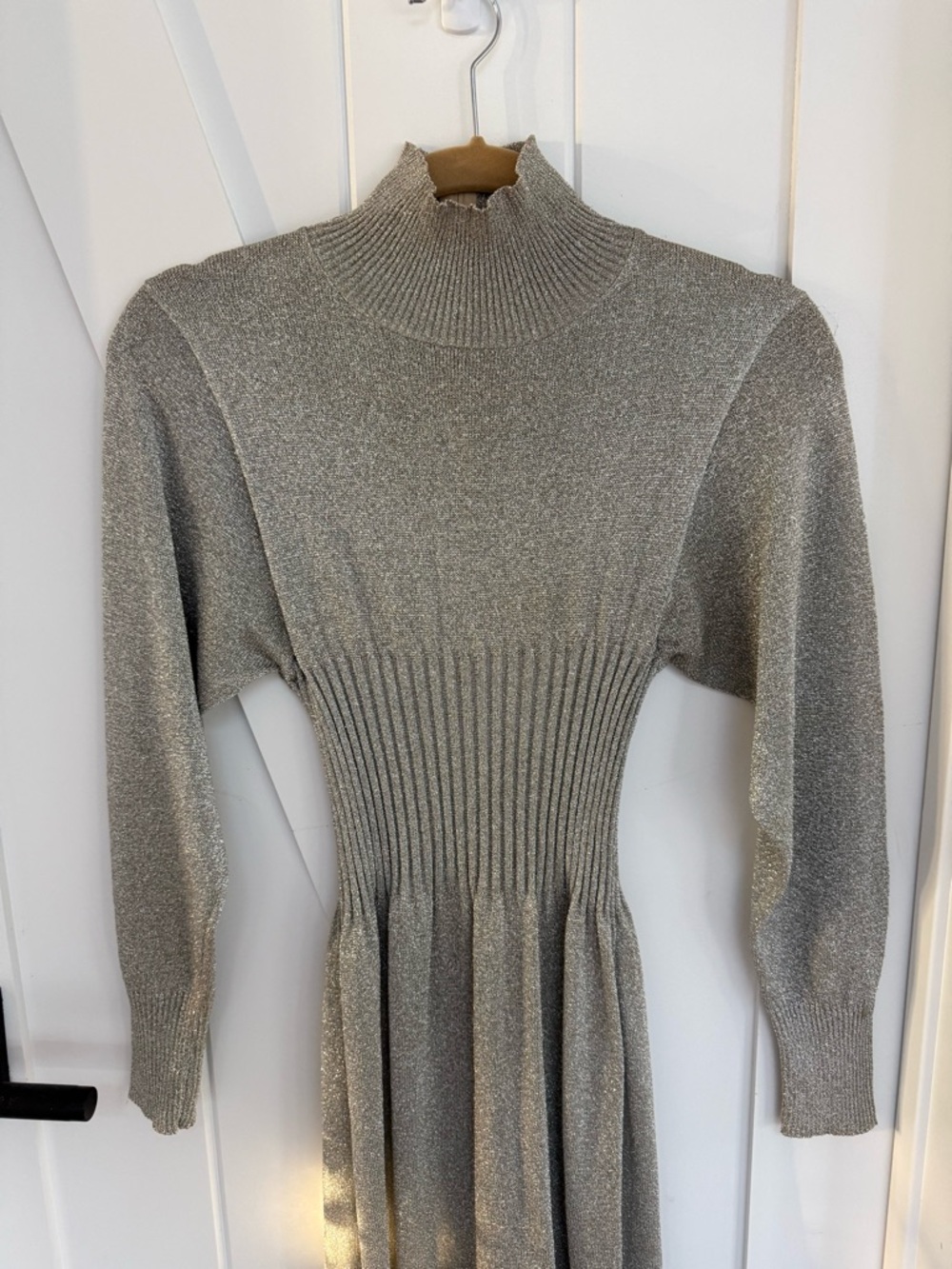 70s metallic dress